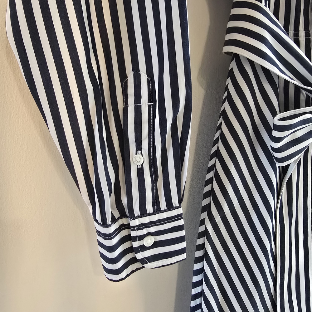 POLO Ralph Lauren • Navy and White Striped Shirt Dress - Picture 5 of 5